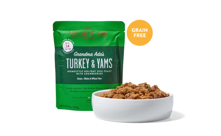 PPF Grandma Ada's Turkey & Yams Homestyle Dog Meal ~ 9oz - Click Image to Close